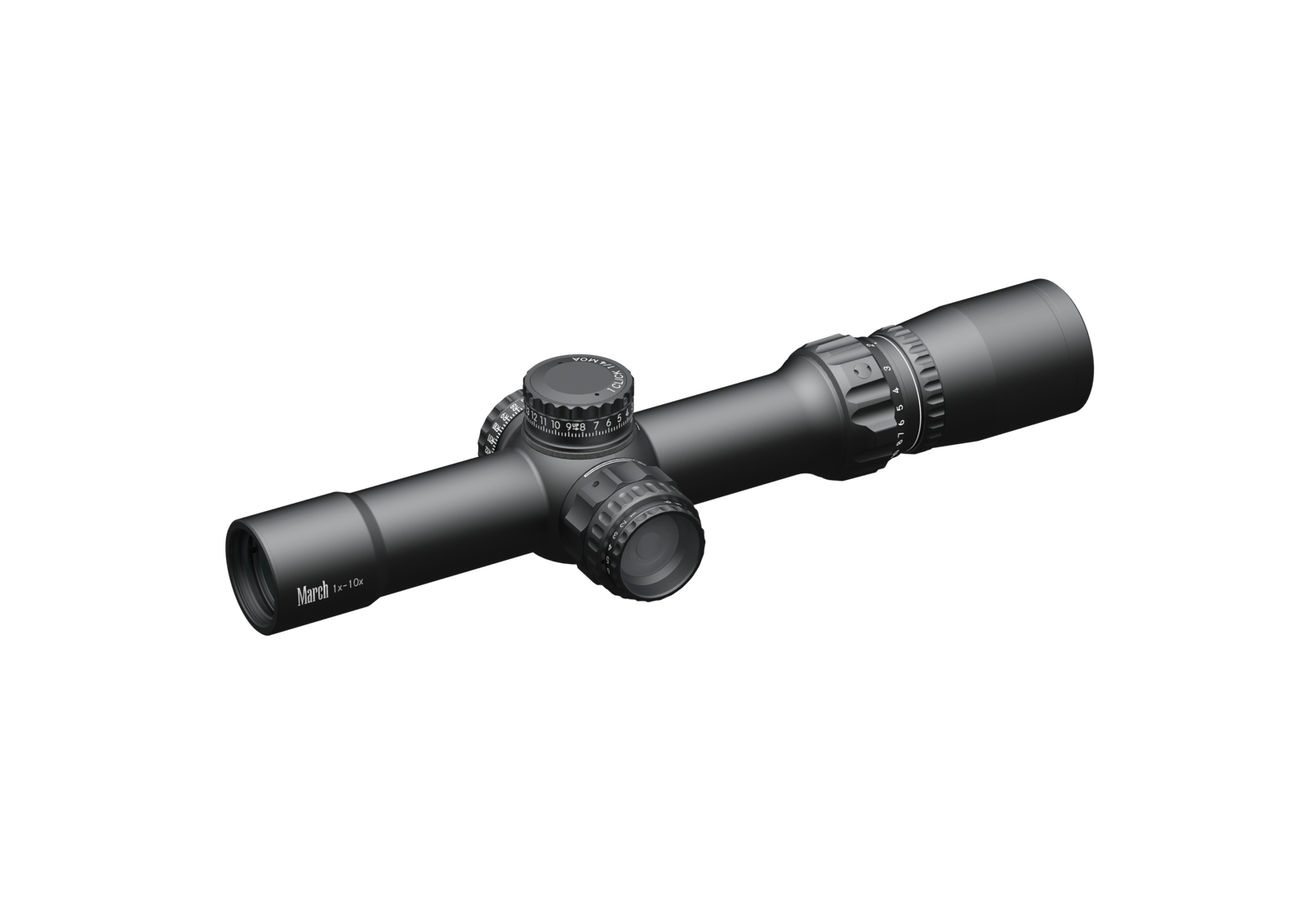 1-10x24mm 2nd Focal illuminated 30mm Tube March Compact D10V24I